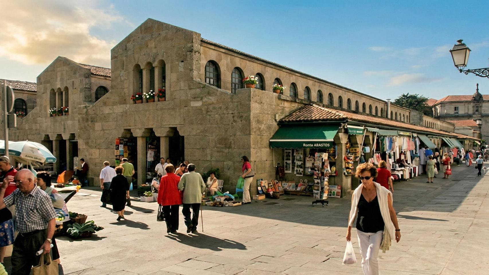 el Mercado de Abastos, en Santiago de Compostela (Galicia).