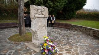 Imagen de la ofrenda floral.