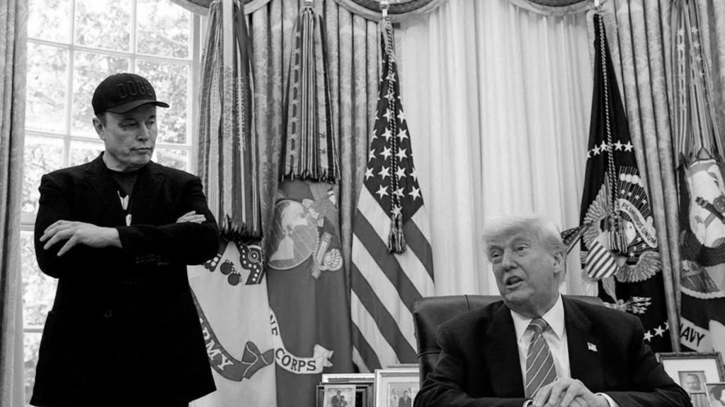 Elon Musk y Donald Trump en el Despacho Oval de la Casa Blanca.