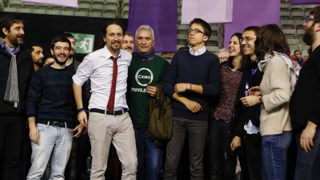 Parte del equipo fundacional de Podemos.