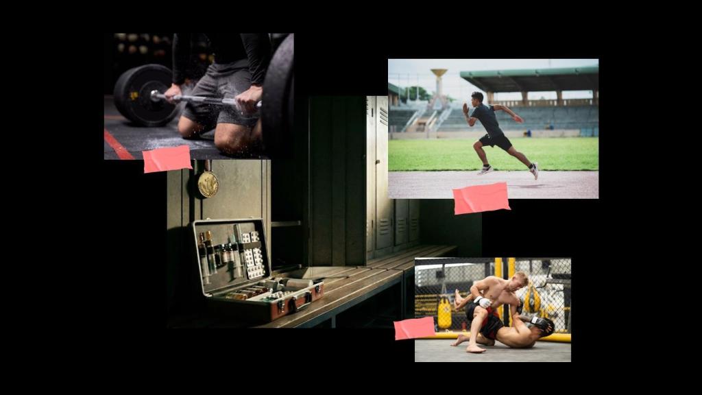 Una ilustración con el atletismo, la halterofilia y las MMA como principales focos de dopaje del deporte.