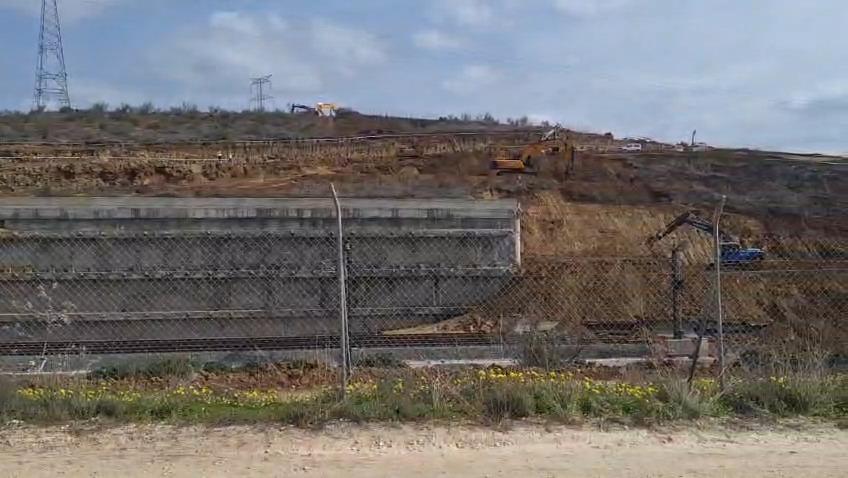 Vídeo de los trabajos de Adif en la reparación de la caída de un talud sobre las vías del AVE en Álora.