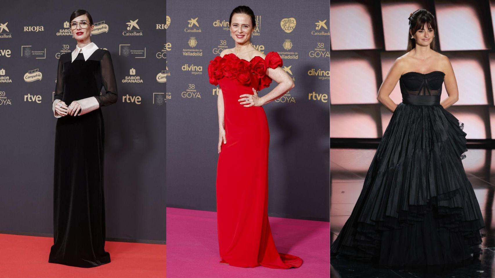 Paz Vega, Aitana Sánchez-Gijón y Penélope Cruz en los Premios Goya.