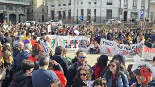 Manifestación de las familias de la provincia coruñesa en A Coruña.