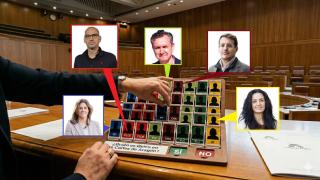 Algunos de los nuevos diputados de las Cortes de Aragón.
