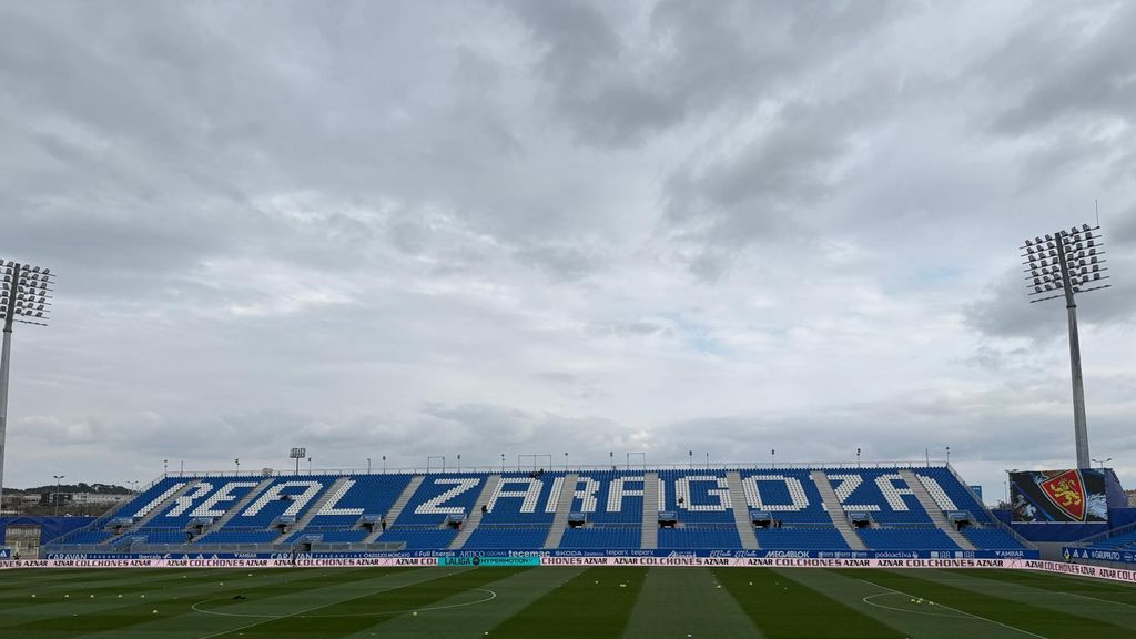 Ibercaja Estadio antes del partido.