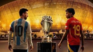 Imagen promocional de la Finalísima con Messi y Lamine Yamal.