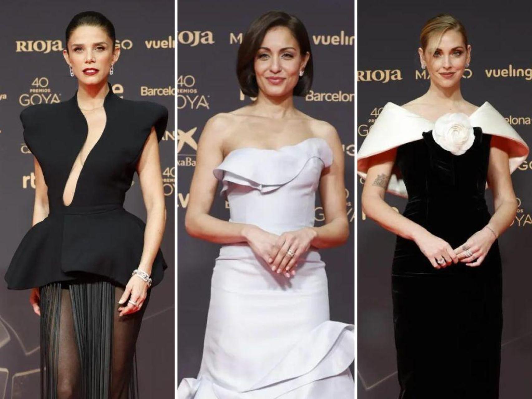 Juana Acosta, Chiara Ferragni e Hiba Abouk, en un 'collage' de Magas.