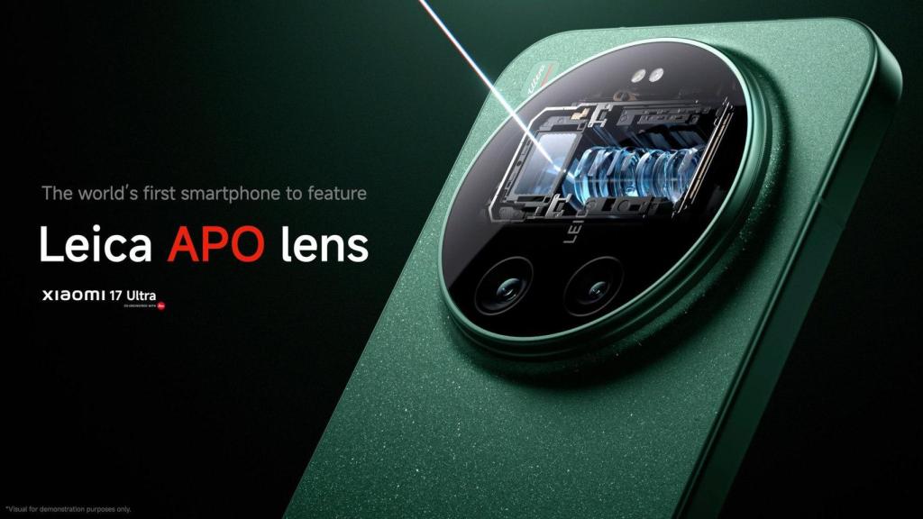 Lente Leica APO en el Xiaomi 17 Ultra