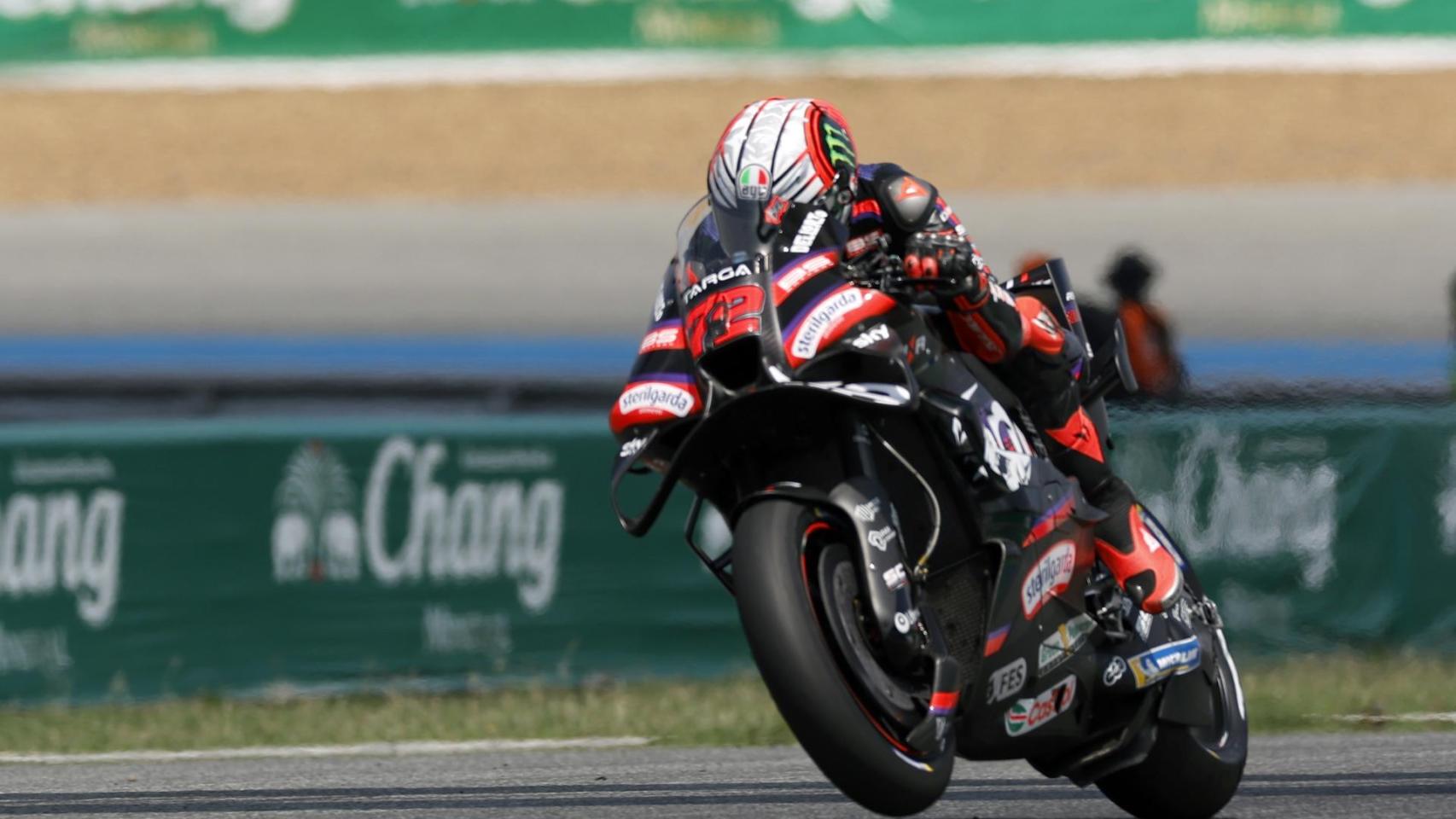 Bezzecchi, durante el Gran Premio de Tailandia de MotoGP.
