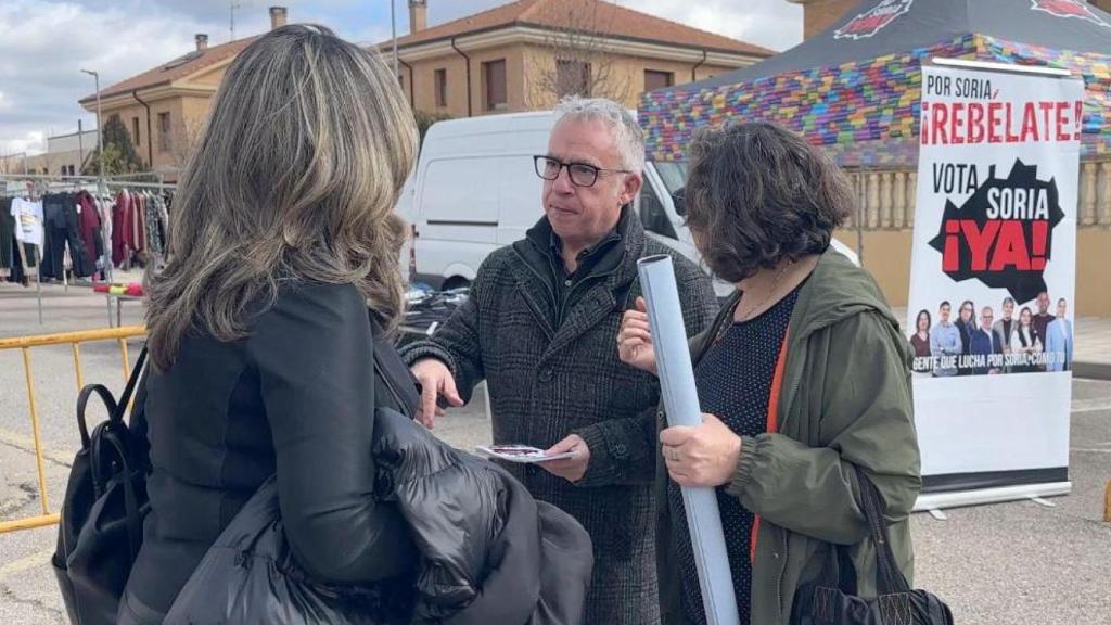 El candidato de Soria ¡Ya! a las elecciones autonómicas del 15 de marzo, Ángel Ceña, este sábado