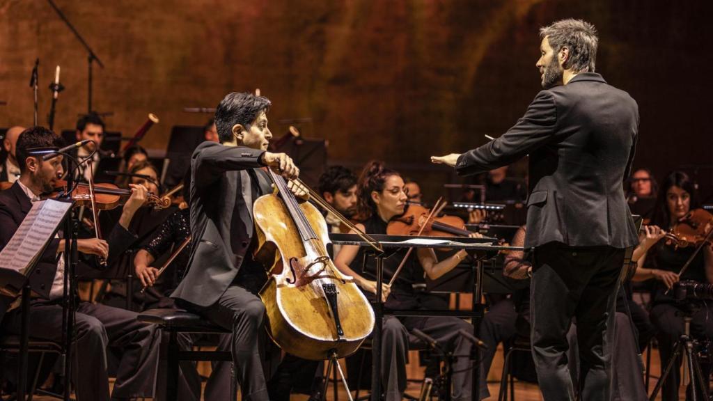 Gregorio Nieto durante el concierto del viernes en el ADDA dirigido por Josep Vicent.