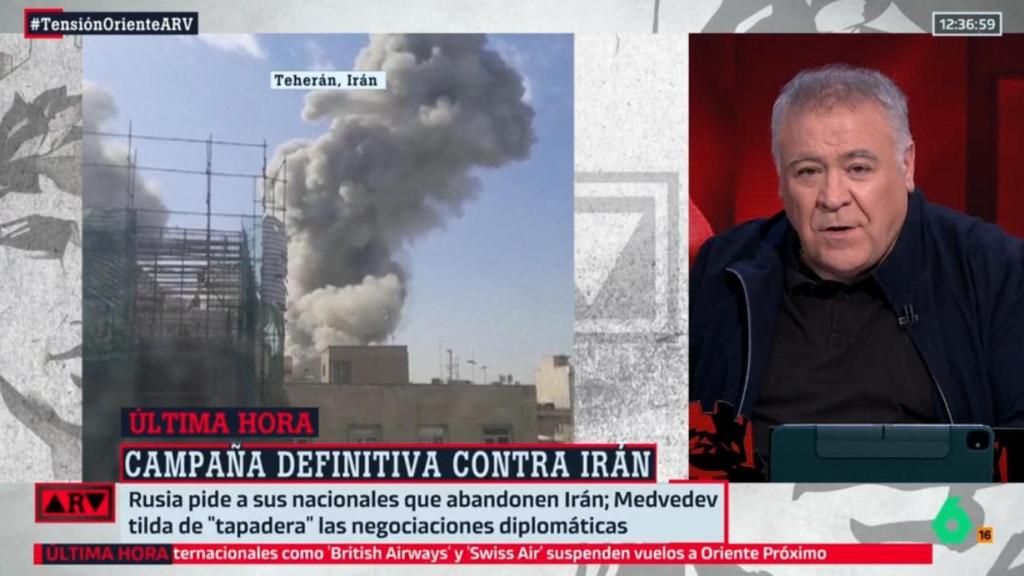 Antonio García Ferreras, en el especial 'Al rojo vivo' por los ataques a Irán.