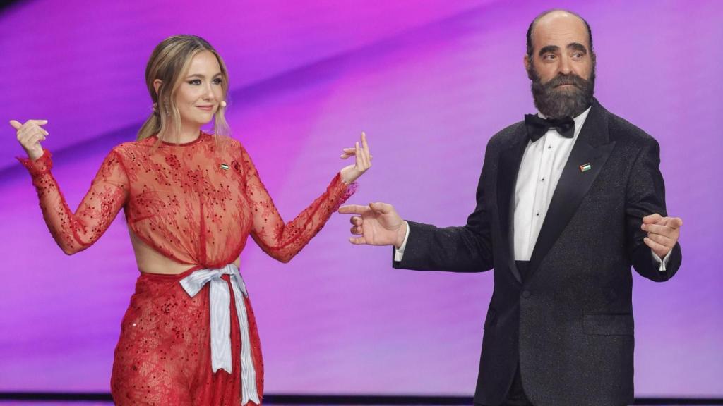 El último de sus 'looks' durante la gala.