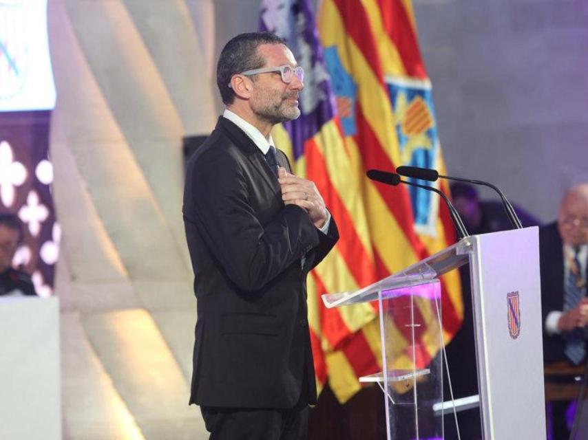 Jaime Anglada, tras recibir la Medalla de Oro de Baleares.