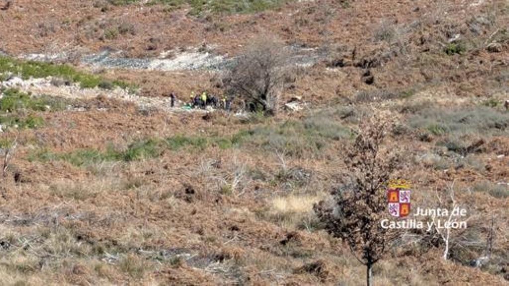 El lugar del fallecimiento del trabajador de Medio Ambiente, en el término municipal de Mahide (Zamora)