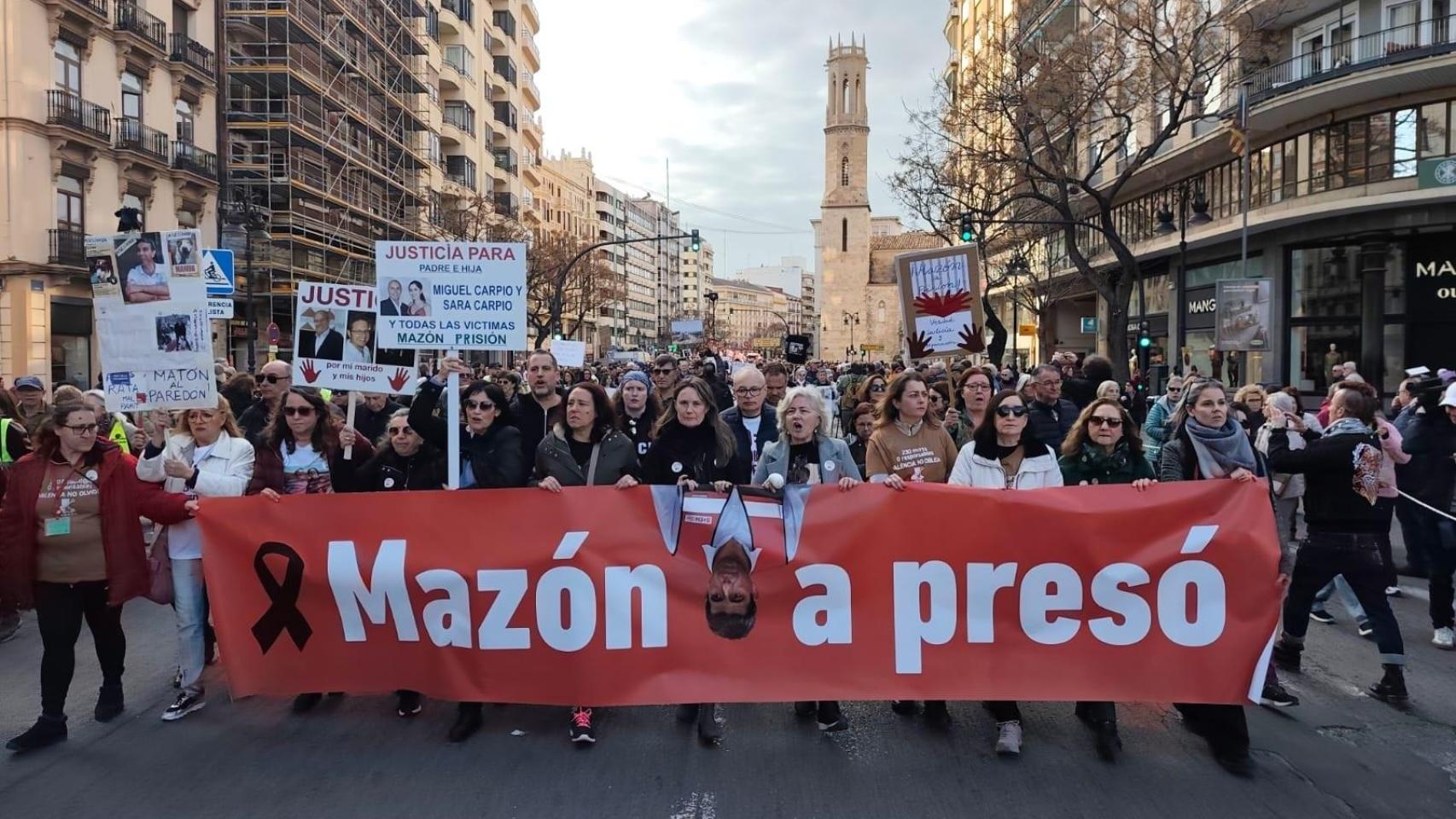 La manifestación este domingo.