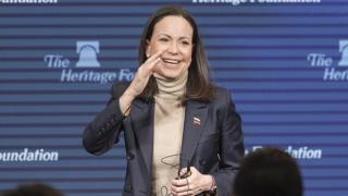 La líder opositora venezolana María Corina Machado el pasado 16 de enero de 2026.