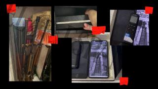 La caja fuerte de Koldo García y los dispositivos que guardaba en ella.