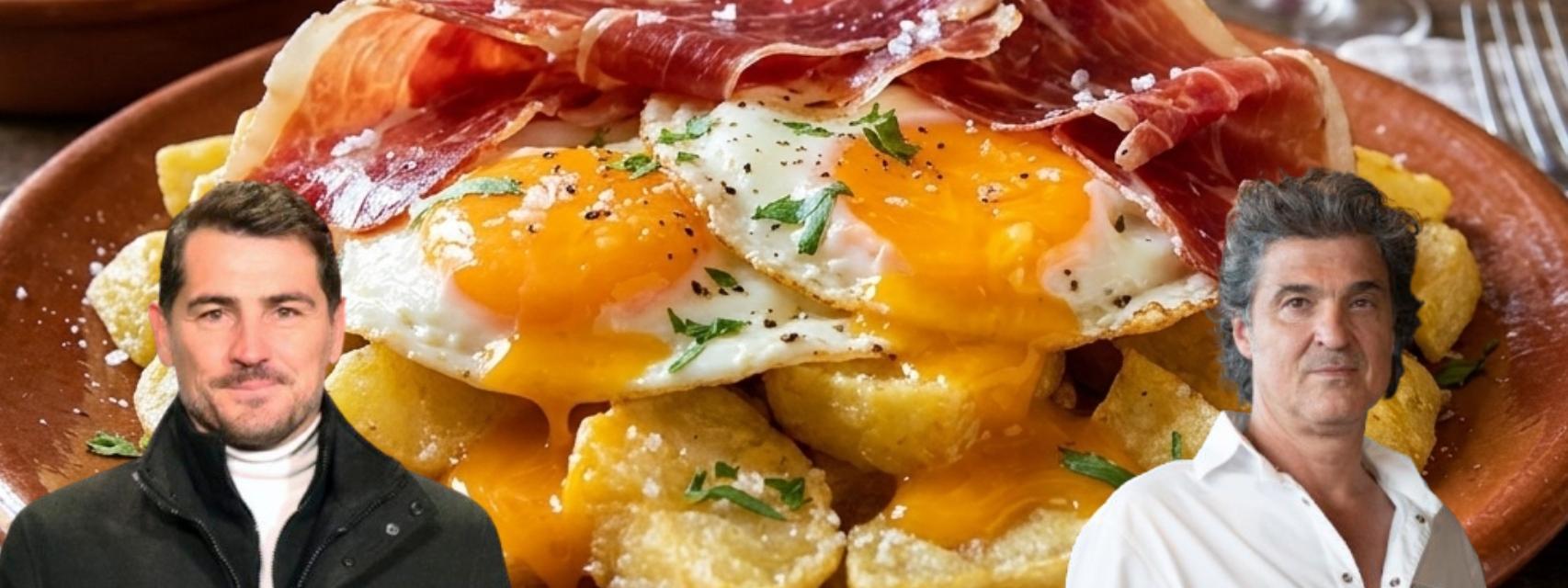 Los huevos rotos con jamón ibérico, el plato favorito de Iker Casillas