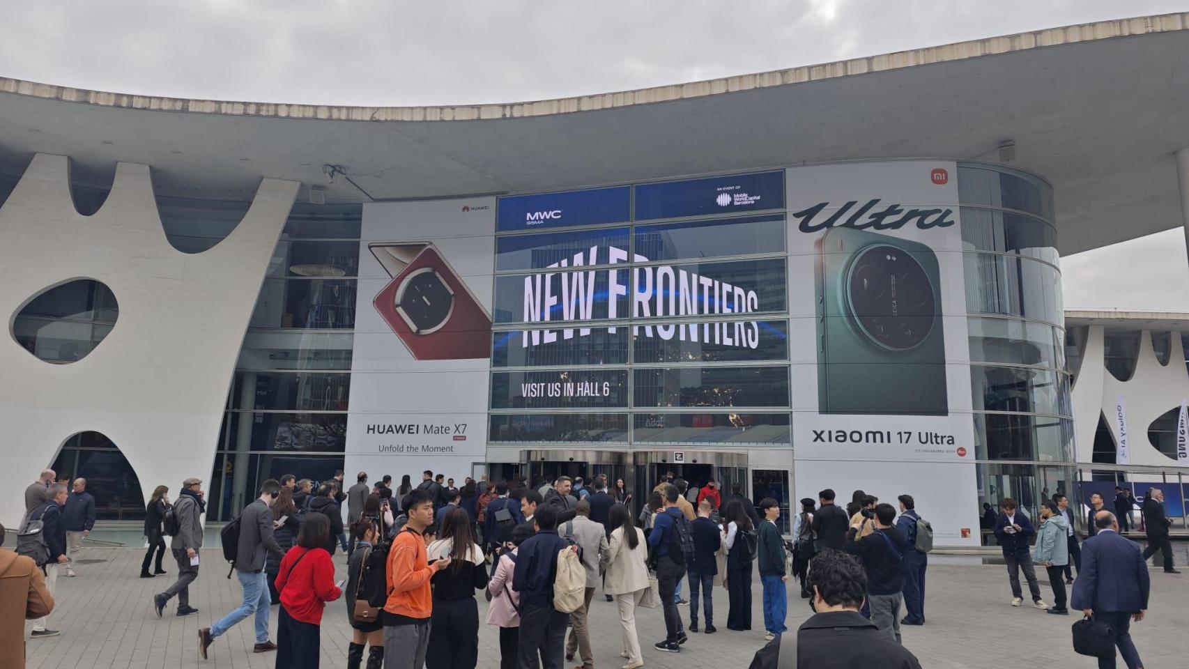 Entrada del MWC 2026, en su primera jornada.