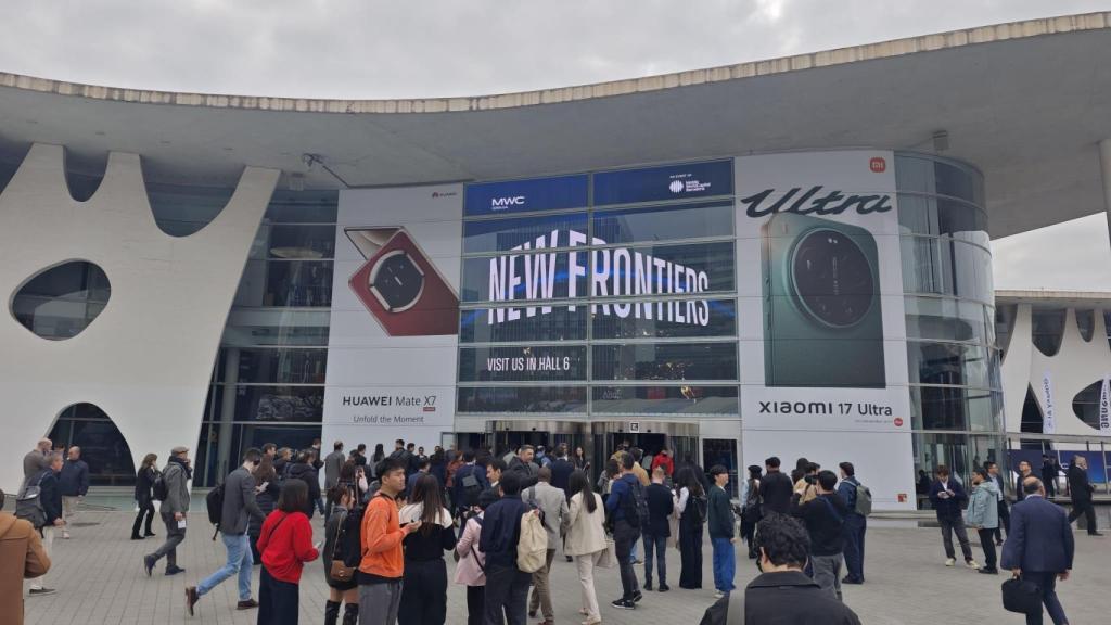 Entrada del MWC 2026, en su primera jornada.
