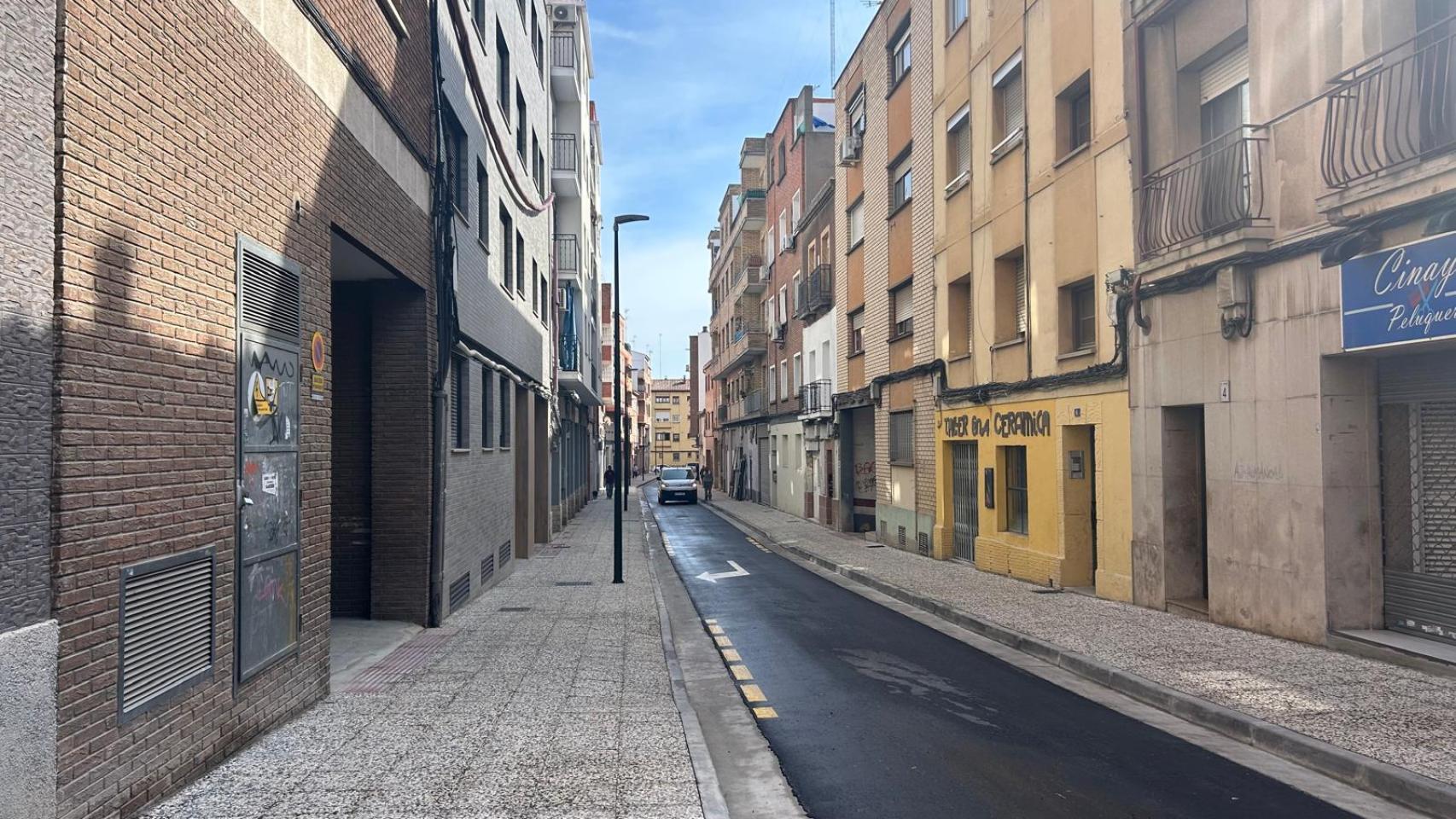 La calle Gil Morlanes, en el barrio de San José, ya reformada.