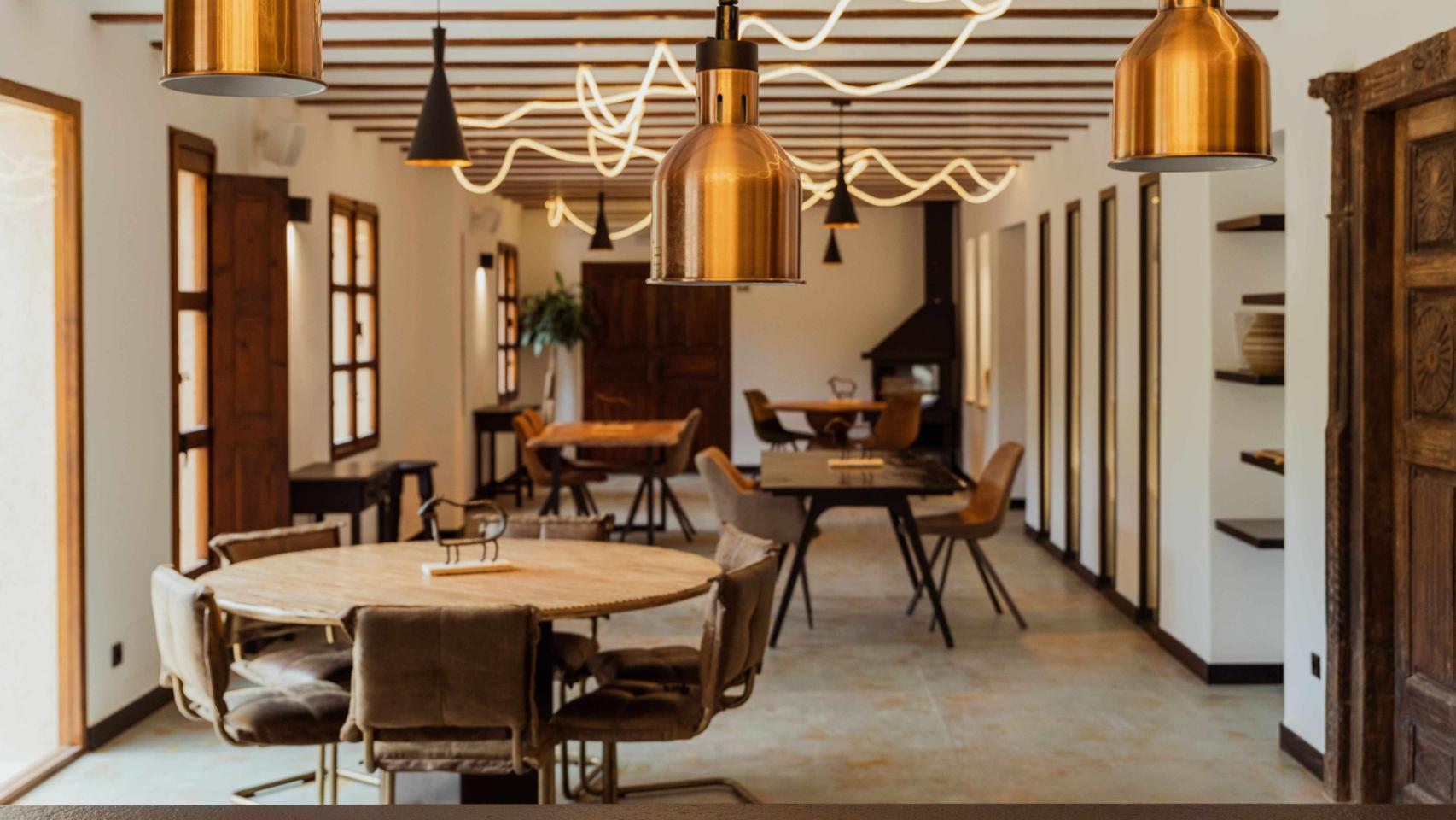 El salón del restaurante.