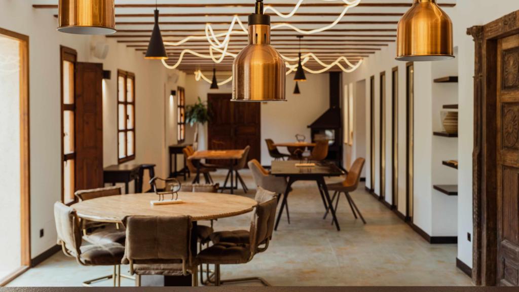 El salón del restaurante.