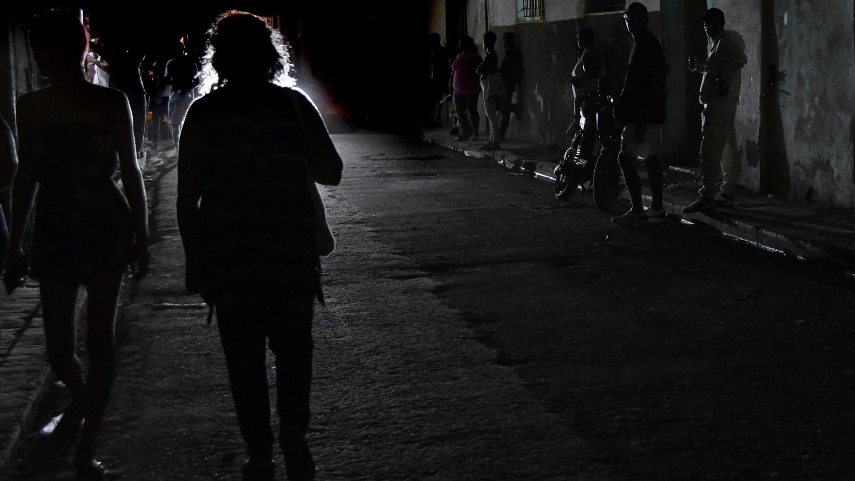 La Habana completamente a oscuras el pasado 15 de febrero.
