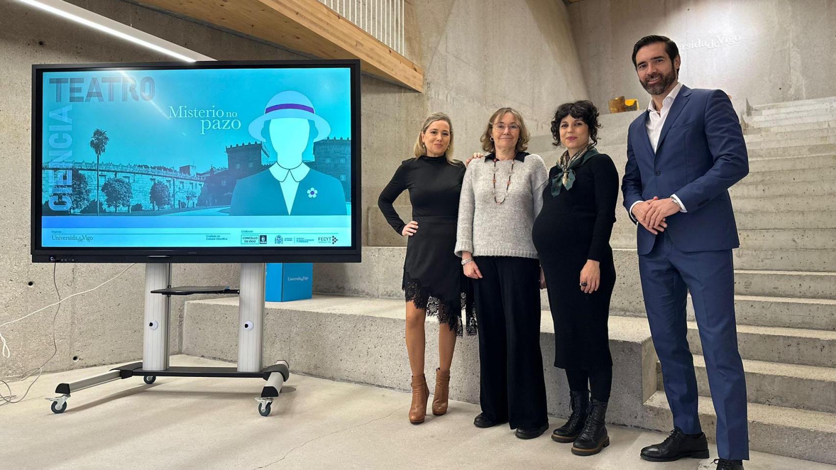 Mónica Valderrama, Paloma Morán, Cristina Collazo y Gorka Gómez.