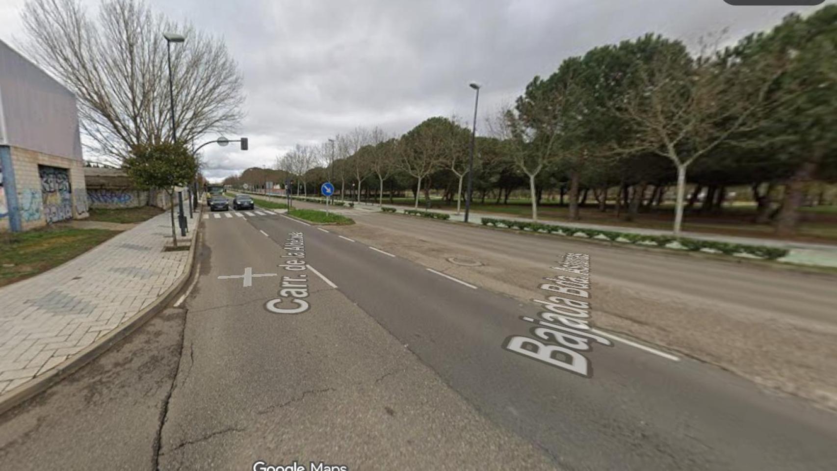 Imagen de la Carretera de la Aldehuela en el Barrio de Los Bloques de Zamora.