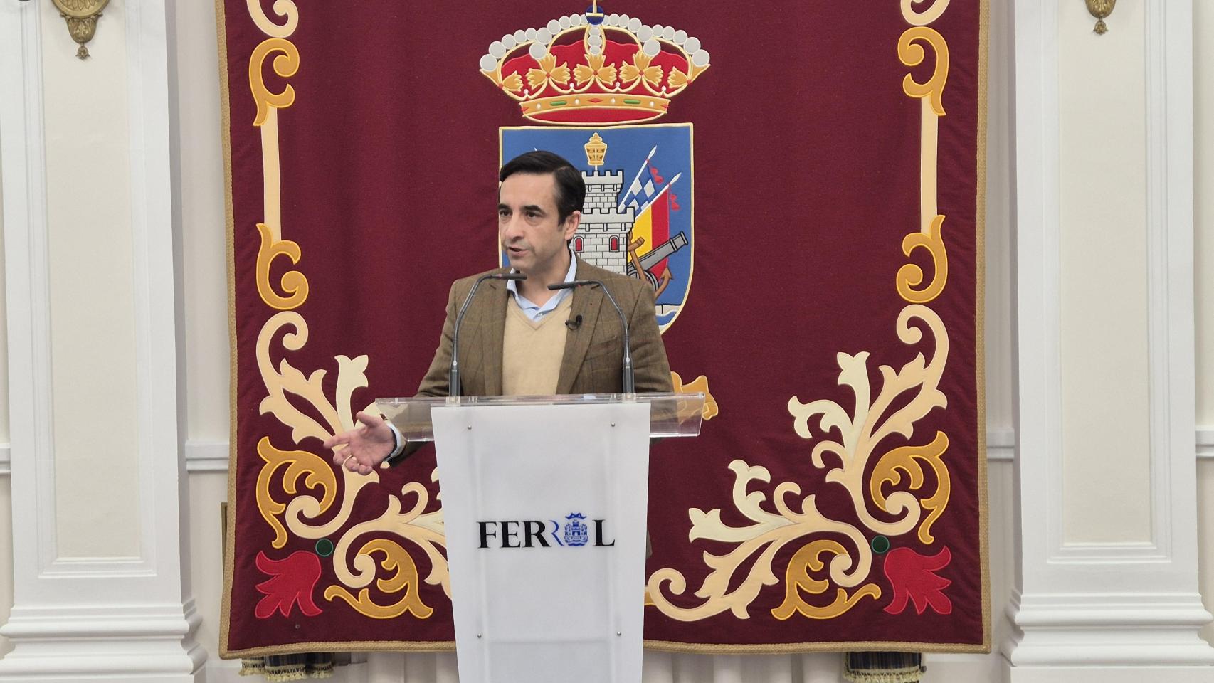El alcalde de Ferrol, José Manuel Rey Varela,