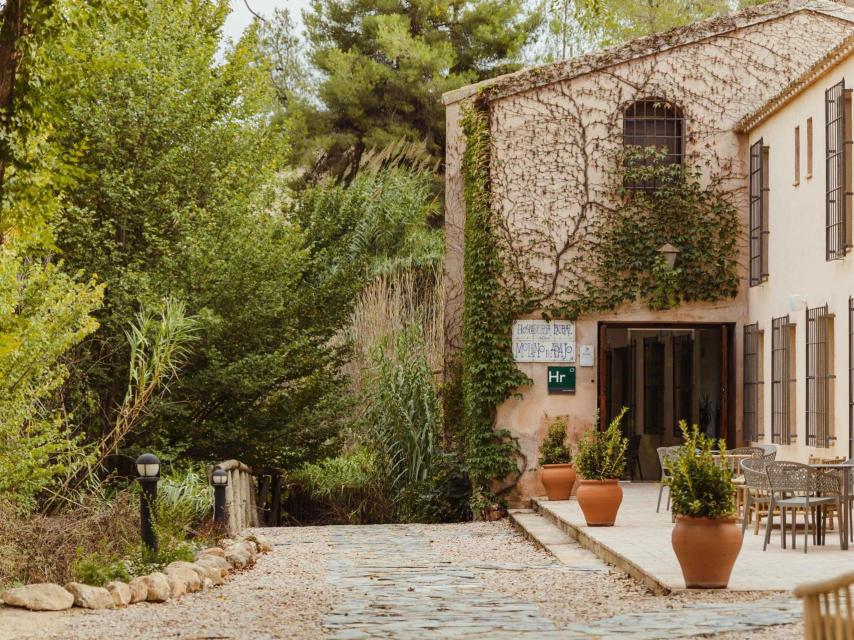 El exterior del hotel Casa Borrego.