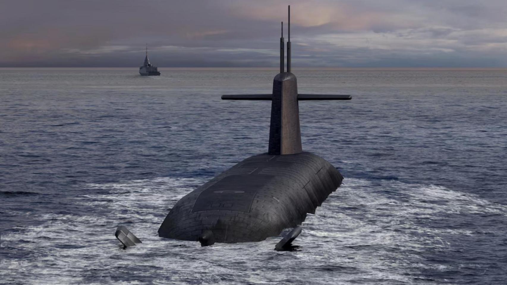Futuro submarino de misiles balísticos de Francia.