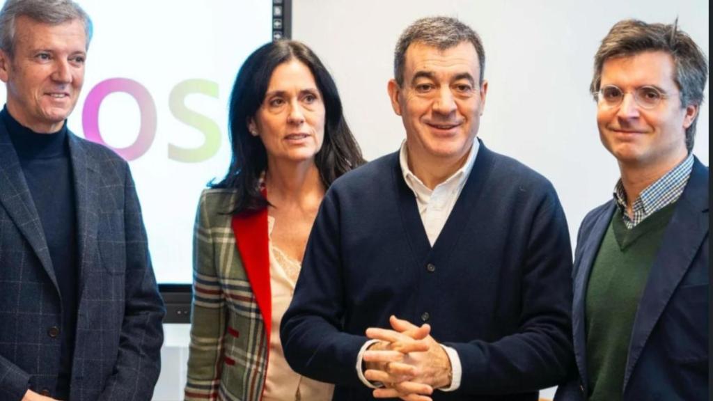 Alfonso Rueda, Paula Prado, Román Rodríguez y Borja Verea