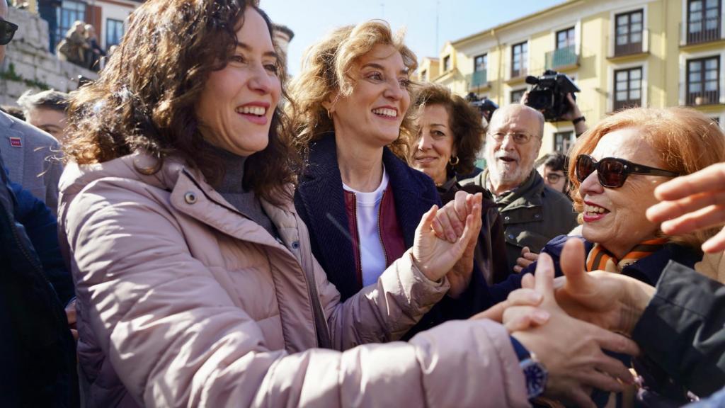 La presidenta de la Comunidad de Madrid y del PP madrileño, Isabel Díaz Ayuso, participa en un acto en Valladolid