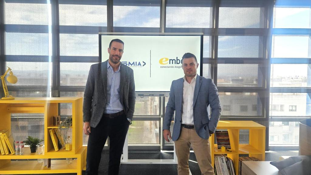 Etién Aldea, director de Negocio y Marketing de Embou, y Luis Pérez, director general de Rasmia