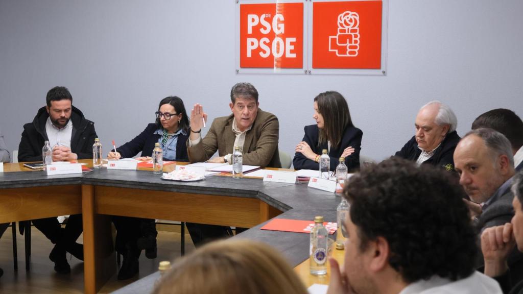Comisión Executiva Nacional Galega del PSdeG, reunida este 2 de marzo.