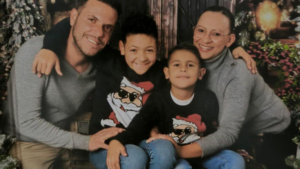 Una imagen de la familia, antes de que ocurriera todo.