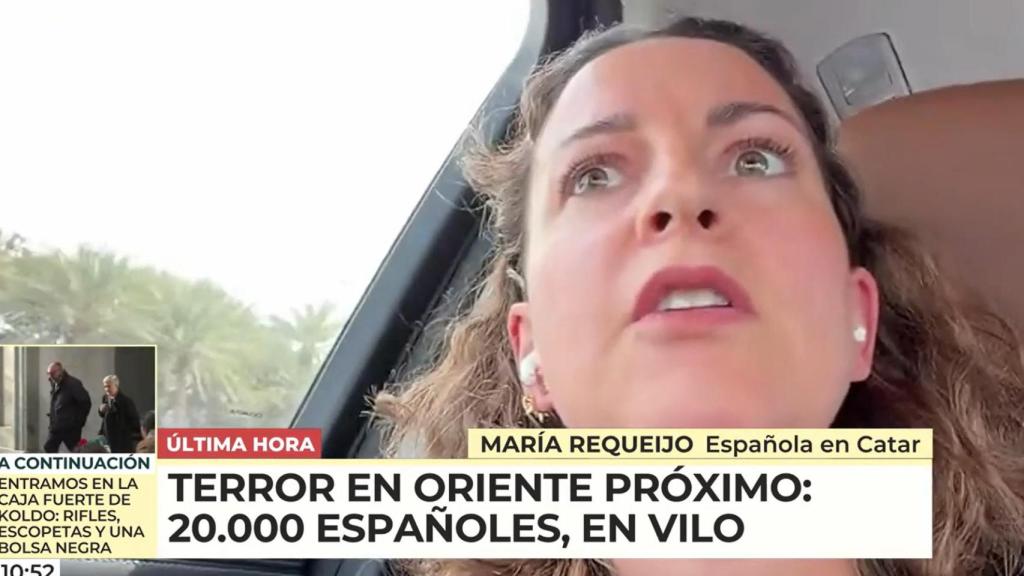 María Requejo, una española que vive en Doha, ha sido entrevistada por Ana Rosa este lunes.