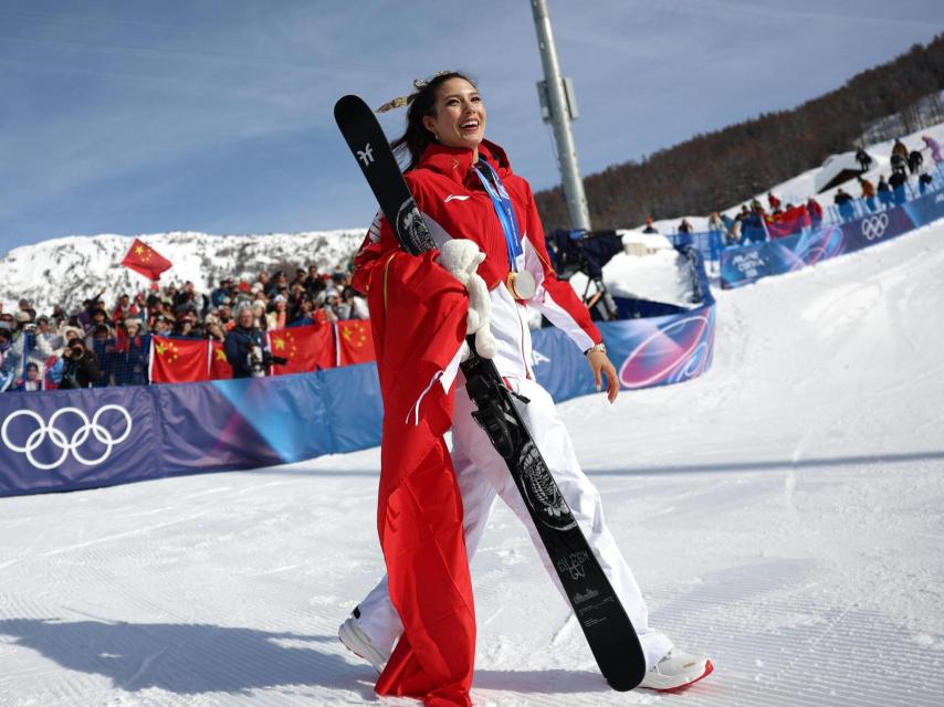 Eileen Gu, campeona de esquí 'freestyle'.