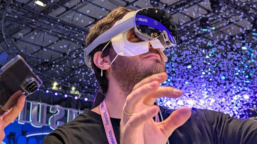 Las gafas inmersivas Samsung Galaxy XR.