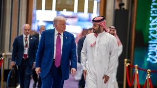 Trump junto a Mohamed bin Salmán, principe heredero de Arabia Saudí.