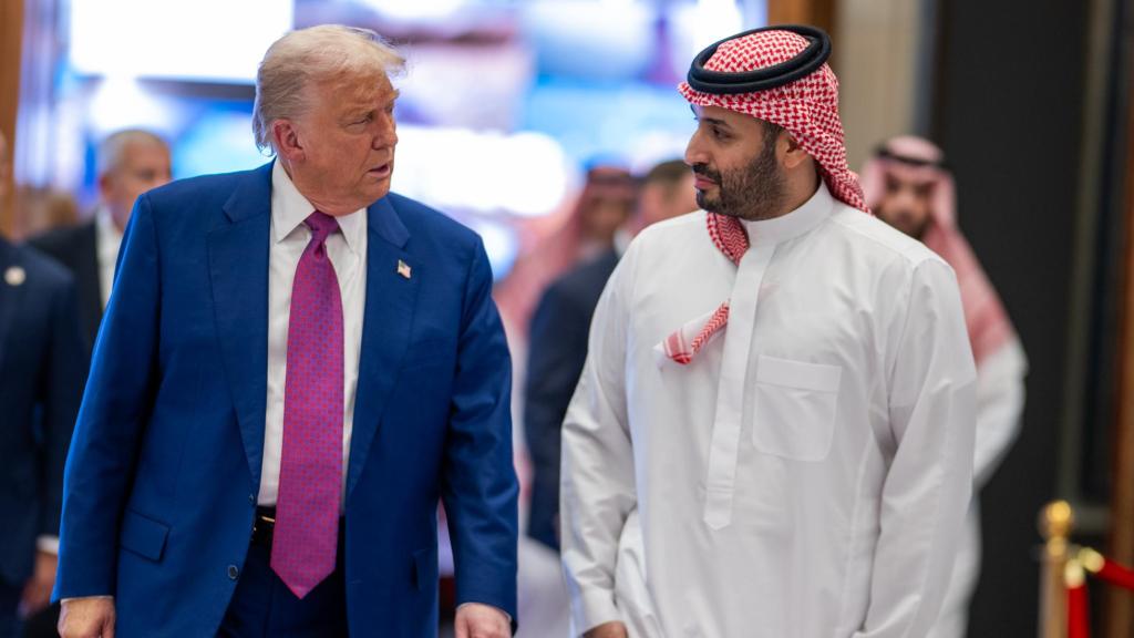Trump junto a Mohamed bin Salmán, principe heredero de Arabia Saudí.