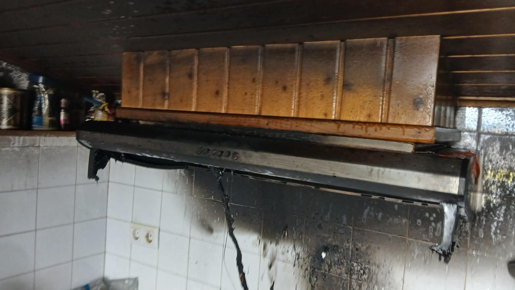 Imagen del incendio.