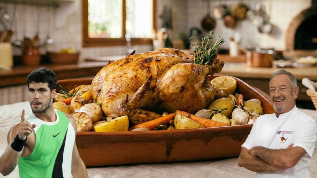 Arguiñano y Alcaraz pollo al horno