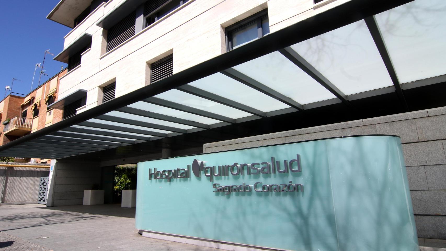 Fachada principal del Hospital Quirónsalud Sagrado Corazón.