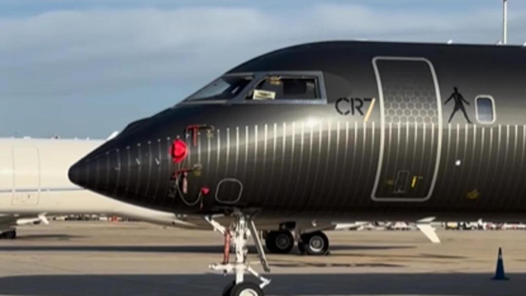 Una imagen del avión de Cristiano Ronaldo.