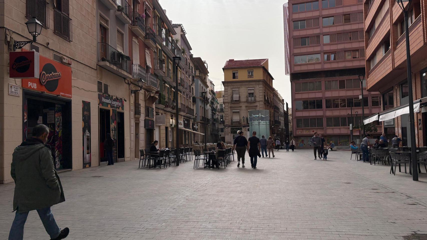 El centro de Alicante este martes.